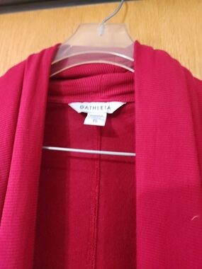 Athleta Women's Cardinal Red Open-Front Cardigan